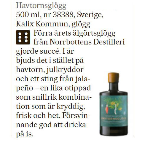 Havtornsglögg Svenska Dagbladet 2022-11-25