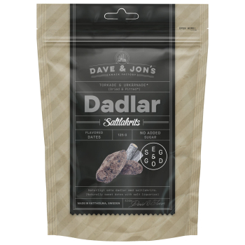 Dave & Jones Dates Salty Liqourice, 16 x 125g