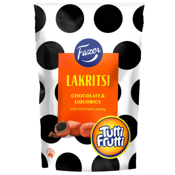 Fazer Lakritsi Chocolate & Liquorice Tutti Frutti 21x135 g