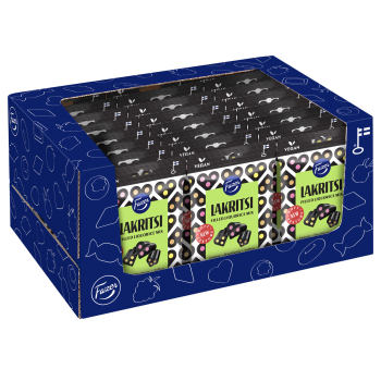 Fazer Lakritsi Filled liquorice mix, 24 x 140g