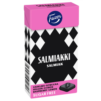 Fazer Salmiakki raspberry lemon 20 x 40 g - MHD: 12.04.2023