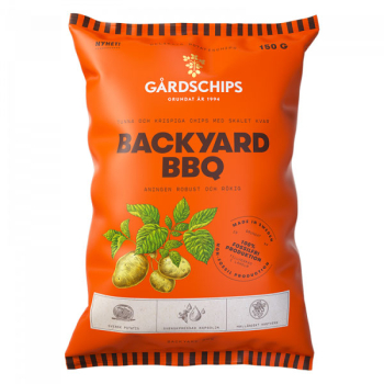 Gårdschips Backyard BBQ 10 x 150g