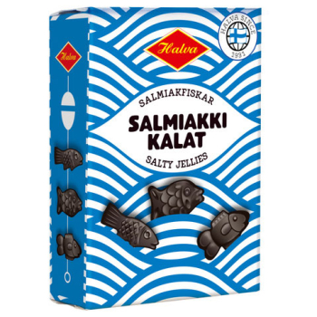 Halva Salmiakki Kalat Box, 10 x 240g