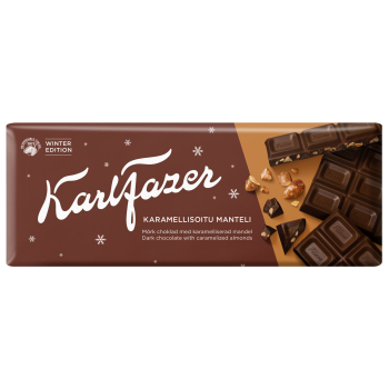 Karl Fazer Caramelized Almond in Dark Chocolate Winter Edt. 21 x 200g