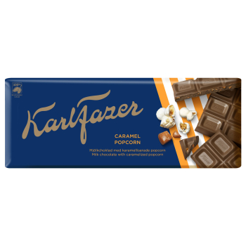 Karl Fazer Milk chocolate Caramel Popcorn 21 x 200g