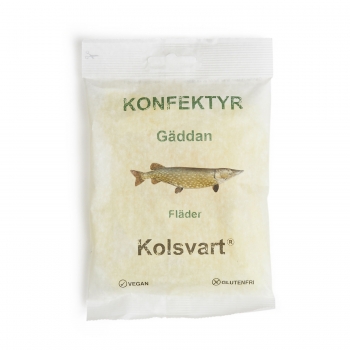 Kolsvart Gäddan Weingummi-FLÄDER 15 x 120g-3