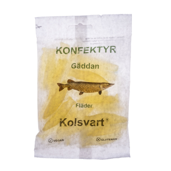 Kolsvart Gäddan Weingummi-FLÄDER 15 x 120g