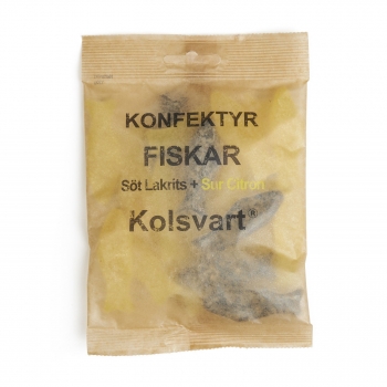 Kolsvart SÖT LAKRITZ + SUR CITRON, 25 x 120g-3