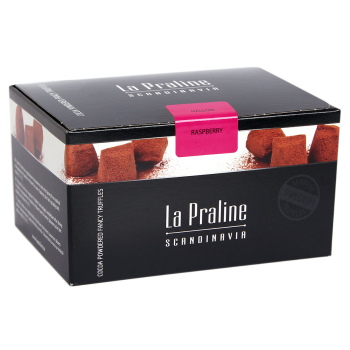 La Praline Schokotrüffel mit Himbeere, Verpackung