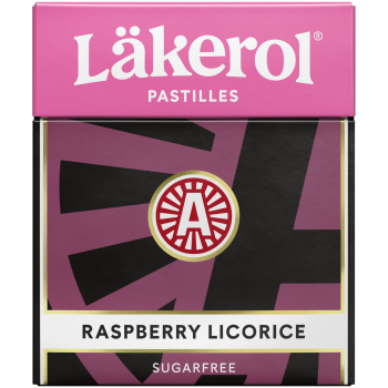 Läkerol Raspberry Liqourice 48 x 25g