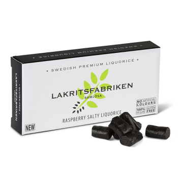 Lakritsfabriken Lakritz salzig Premium Liquorice Salty Raspberry, 16 x 40g