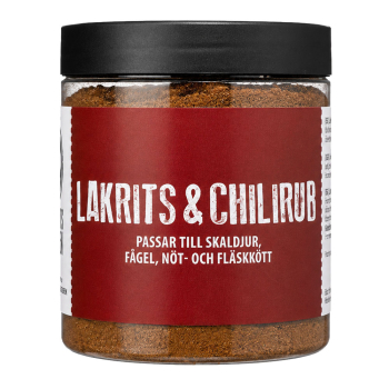 Lakritskocken Grill Rub Lakritz & Chili, 6 x 100g