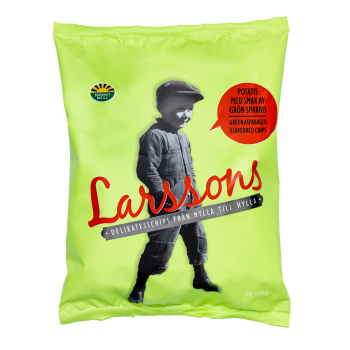 Larssons Kartoffelchips mit Spargelgeschmack, 21 x 125g