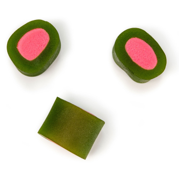 Makulaku gefüllte Fruchtgummistücke Melone, 1 x 3 kg