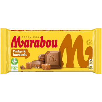 Marabou Fudge & Havssalt, 17 x 185g