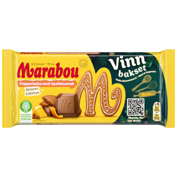 Marabou Pepparkaka Apelsin, 17 x 185g