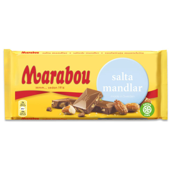 Marabou salta mandlar, 18 x 200g