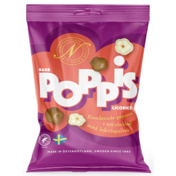 Narr Poppis Licorice, 12 x 90g
