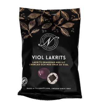 Narr Veilchenlakritz weiße Schokolade, 12 x 100g