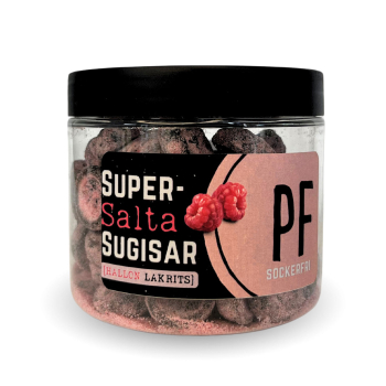 Pastillfabriken Supersalta Sugisar Hallon, Zuckerfrei 10 x 120g