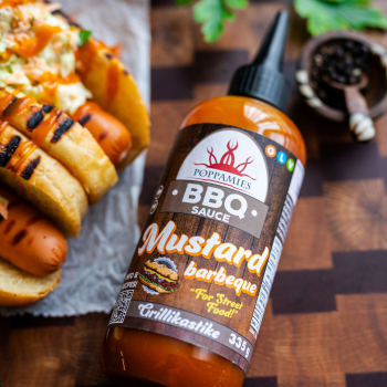 Poppamies Mustard BBQ sauce 12 x 335g-1