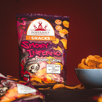 Preview: Poppamies Snacks Smoky Inferno Chips, 10 x 150g-2