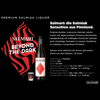 Salmari Salmiak-Lakritzlikör 25% vol 0,7 L.-10