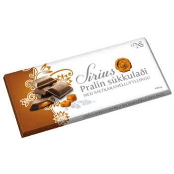 Sirius Rjomasukkuladi Schokolade Praline-Karamell, 20x100g