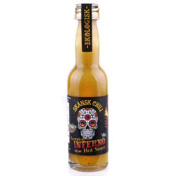 Skånsk Chili, Scorpion Inferno Hot Sauce, Bio, 12 x 40 ml