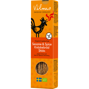 Vilmas Sesame & Spice Crispbread Sticks BIO-Knäckesticks, 16 x 120g