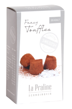 La Praline Schokotrüffel mit Meersalz, 100g- Verpackung