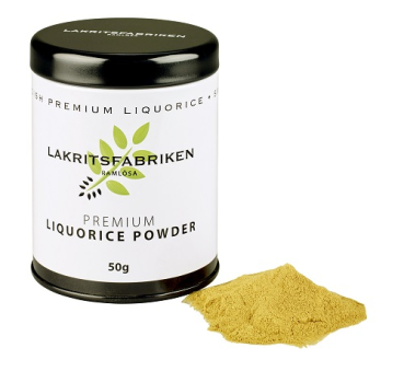 Lakritsfabriken Lakritz-Pulver Premium liquorice powder, 12 x 50g