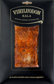 Vihiluodon Kala Loimu Flammlachs, Verpackung