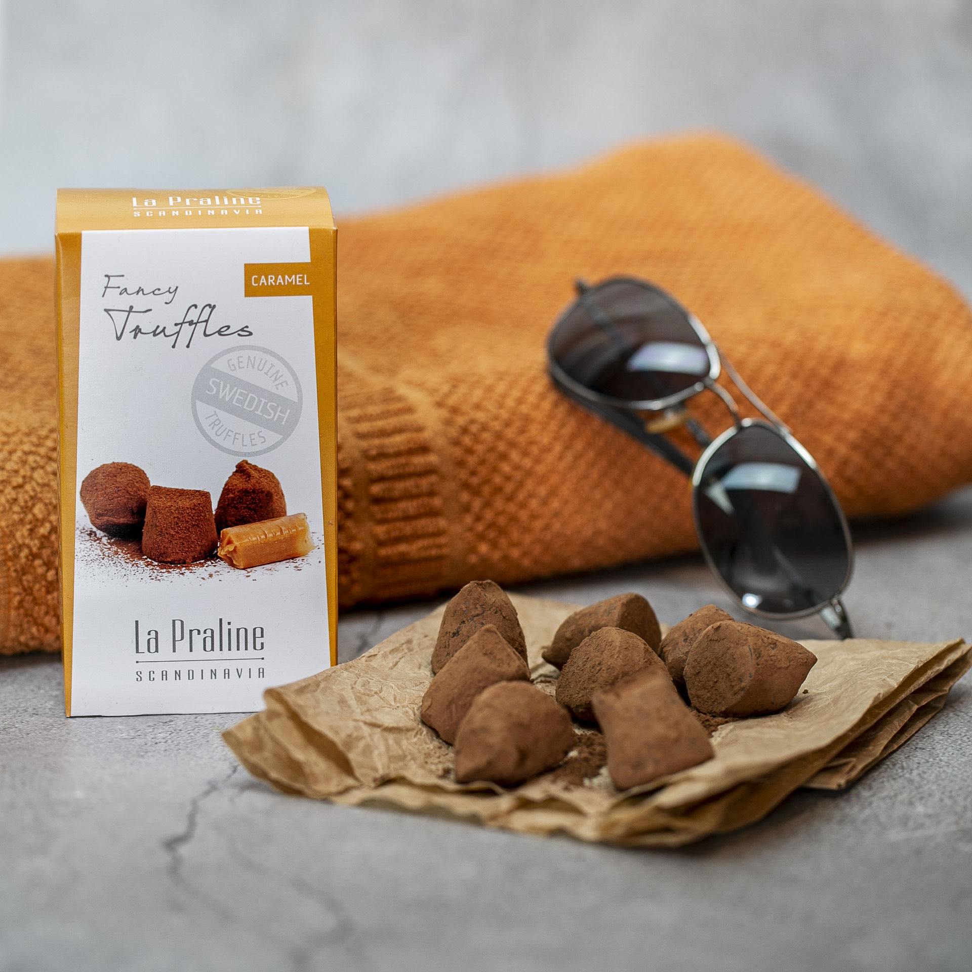 La Praline Fancy Truffles Salz-Karamell, 20 x 100g | Andersson Import