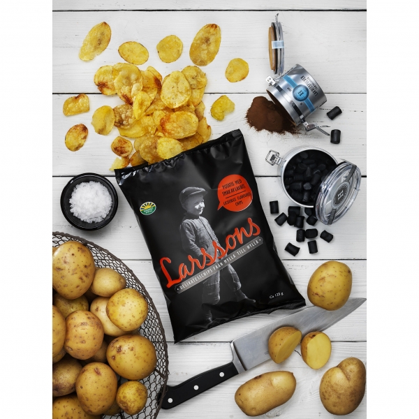 Larssons Kartoffelchips mit Lakritzgeschmack Image