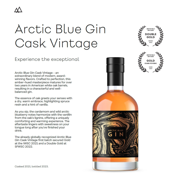 Arctic Blue Gin Cask Vintage, 56% vol. 0,5 L-1