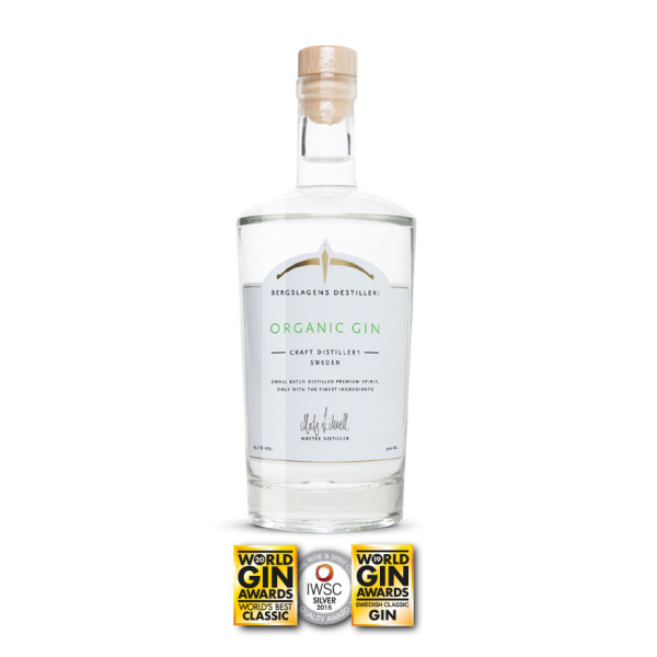 Bergslagens Organic Gin, 45,7% vol. 0,5 L