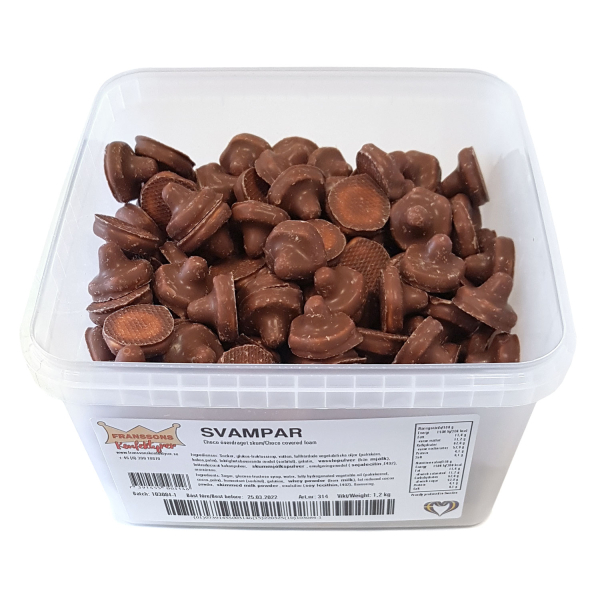 Franssons Chokladsvampar, 1,2kg