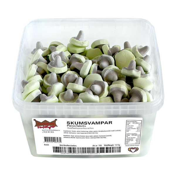 Franssons Skumvampar Päron/Lakrits, 1kg