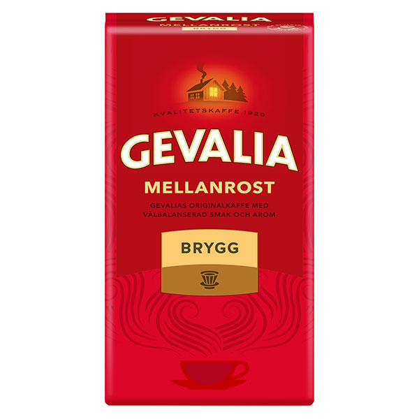 Gevalia mellanrost Röstkaffee, gemahlen 12 x 450g