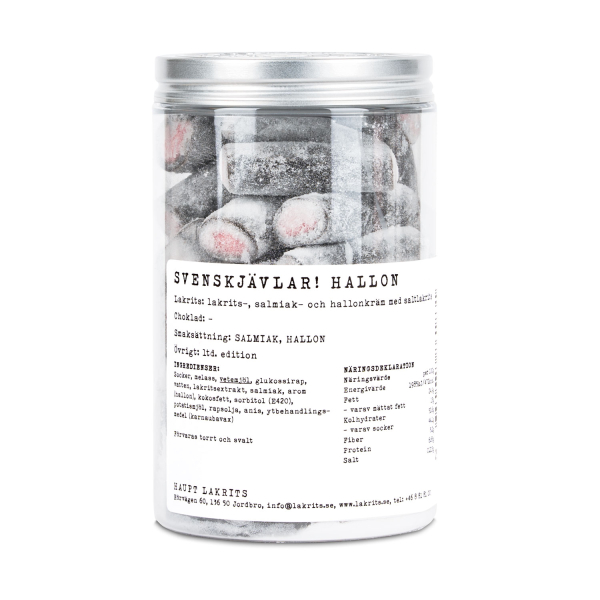 Haupt Lakrits Svenskjävlar Himbeere, 12 x 250g-1