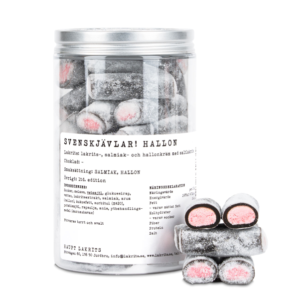 Haupt Lakrits Svenskjävlar Himbeere, 12 x 250g