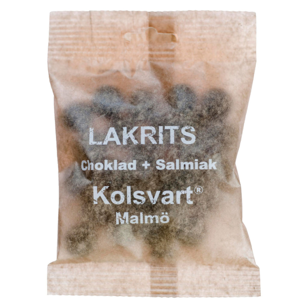 Kolsvart Choklad + Salmiak 25 x 120g