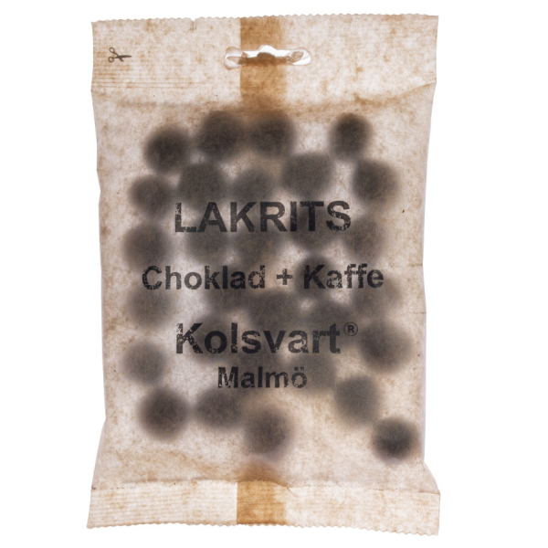 Kolsvart Lakritz Choklad + Kaffe 25 x 120g