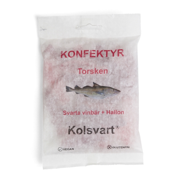 Kolsvart Torsken Weingummi Svarta Vinbär + Hallon 15 x 120g-3