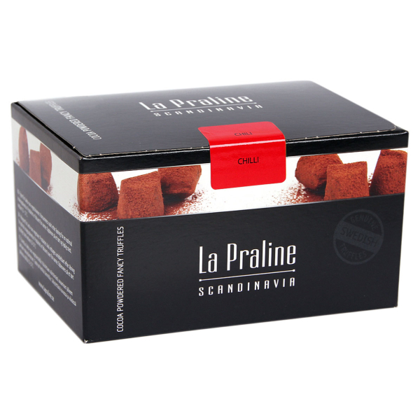 La Praline Schokotrüffel mit Chili, Verpackung