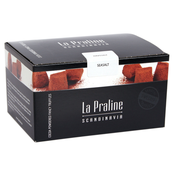 La Praline Schokotrüffel mit Meersalz, Verpackung