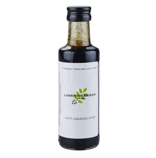 Lakritsfabriken Lakritz-Sirup Liquorice Syrup Salzig, 12 x 100g