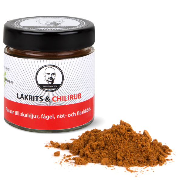 Lakritskocken Grill Rub Lakritz & Chili, 6 x 100g