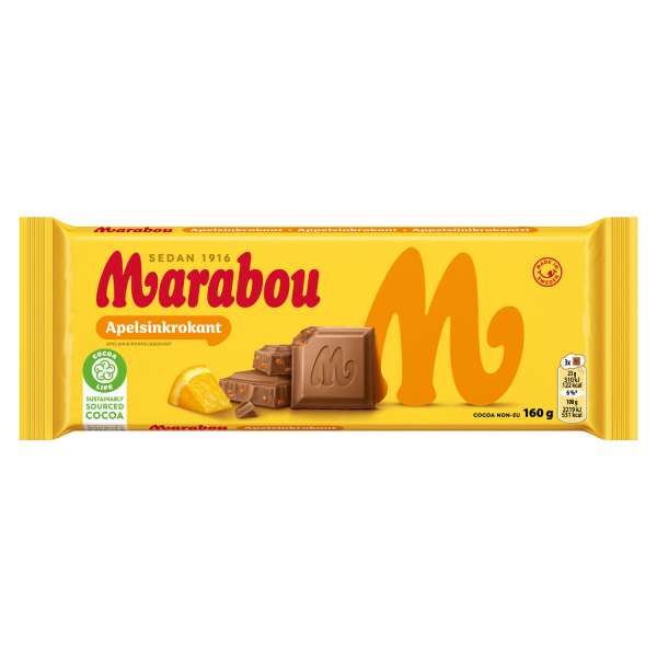 Marabou Apfelsin-Krokant, 15 x 160g